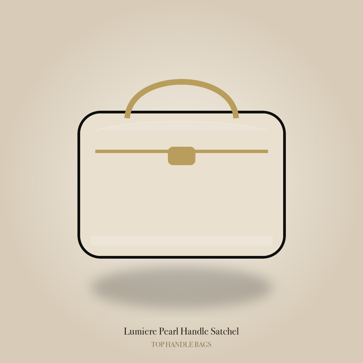 Lumiere Pearl Handle Satchel