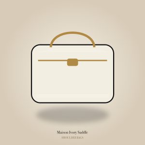 Maison Ivory Saddle Bag